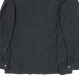 POLO RALPH LAUREN Womens Black Classic Cotton Blend Zip Jacket M Plain Pocketed