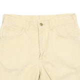 LEE Womens Cotton Blend Cream Casual Shorts M W30 Classic Fit Summer