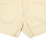 LEE Womens Cotton Blend Cream Casual Shorts M W30 Classic Fit Summer
