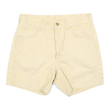 LEE Womens Cotton Blend Cream Casual Shorts M W30 Classic Fit Summer