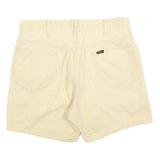 LEE Womens Cotton Blend Cream Casual Shorts M W30 Classic Fit Summer