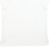 ADIDAS Womens White Short Sleeve Plain Polo Shirt S Cotton Blend Sport