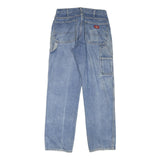 DICKIES Mens Jeans Blue Regular Straight Denim W32 L33 Workwear Zip Closure