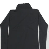 REEBOK Mens Black & White Track Jacket S Polyester Zip Sportswear Activewear