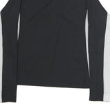 REEBOK Mens Black & White Track Jacket S Polyester Zip Sportswear Activewear