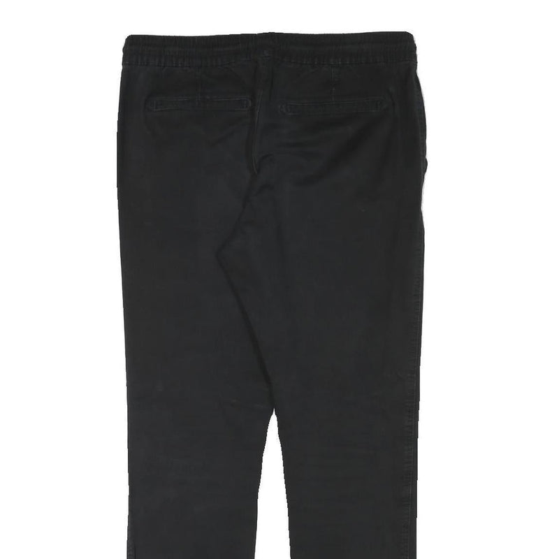 CLOCKHOUSE Mens Black Slim Drawstring Trousers W32 L30 Casual Cotton Blend