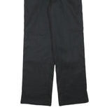 DICKIES Mens Cotton Blend Black Regular Fit Straight Leg Trousers W30 L31
