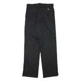 DICKIES Mens Cotton Blend Black Regular Fit Straight Leg Trousers W30 L31