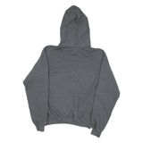 CHAMPION Mens Grey SOU Logo Pullover Hoodie S Cotton Blend Casual