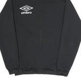 UMBRO Mens Black Jacket S Polyester Blend Logo Zip Casual Sportswear