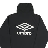 UMBRO Mens Black Jacket S Polyester Blend Logo Zip Casual Sportswear