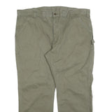 CARHARTT Mens Cotton Blend Beige Relaxed Straight Trousers W44 L30 Workwear