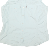 CARHARTT Womens Light Blue Sleeveless Shirt XL Cotton Blend Casual Workwear