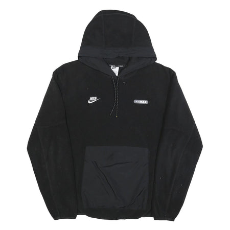 NIKE Mens Black Air Max Pullover Hoodie S Polyester Casual Sportswear