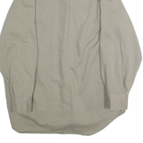 BANANA REPUBLIC Mens Beige Cotton Casual Shirt S Button Pocket Long Sleeve