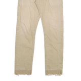 CARHARTT Mens Cotton Blend Beige Slim Straight Trousers W29 L29 Casual Workwear