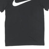 NIKE Mens Black Slogan T-Shirt S Short Sleeve Crew Neck Cotton Sport