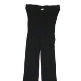 JACK WILLS Womens Black Slim Wide-Leg Polyester Blend Trousers W23 L21