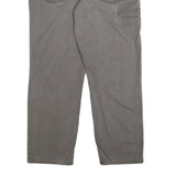 CARHARTT Mens Relaxed Grey Cotton Blend Zip Trousers W36 L30 Workwear Casual