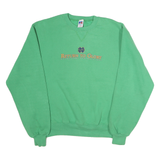 RUSSELL ATHLETIC Mens Green Notre Dame Football Crew Neck M Vintage Print