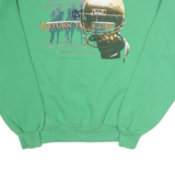 RUSSELL ATHLETIC Mens Green Notre Dame Football Crew Neck M Vintage Print