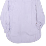 ZARA Womens Lilac Basic Top Long Sleeve V-Neck Button Front S Casual Stylish