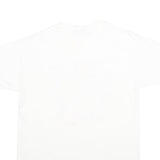 PEACOCK Mens White The Easter Bunny Lives Cotton T-Shirt L Short Sleeve Crew