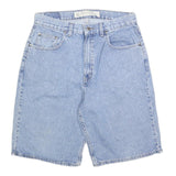 ARIZONA JEAN COMPANY Mens Denim Blue Relaxed Fit M W32 Cotton Blend Shorts