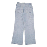 LIANGMA Womens Loose Light Blue Denim Jeans W28 L30 Casual Cotton Blend Zip