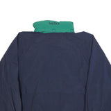 NAUTICA Mens Blue & Green Outdoor Jacket L Nylon Plain Zip Closure