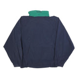 NAUTICA Mens Blue & Green Outdoor Jacket L Nylon Plain Zip Closure