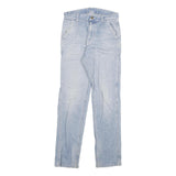 CARHARTT Mens Jeans Blue Regular Straight Denim Light W27 L32 Workwear Utility