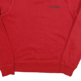 TOMMY HILFIGER Mens Red Crew Neck M Hilfiger Embroidered Sweatshirt