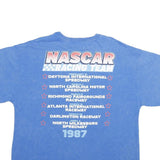 NASCAR Mens Blue Racing Team 53 Graphic T-Shirt M Short Sleeve Crew Neck High