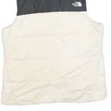 THE NORTH FACE Womens Black & Cream Jacket M Polyester Blend Quilted Warm Layer