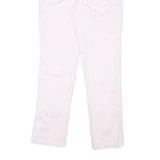GAP Womens Cotton Blend White Slim Straight Trousers W28 L26 Casual Zip