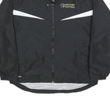 HOLLOWAY Mens Black & White Panther Football Track Jacket M Polyester Zip