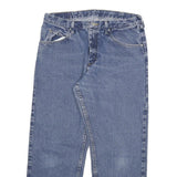 WRANGLER Mens Regular Blue Denim Jeans Cotton Blend W34 L29 Classic Zip Closure