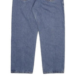 WRANGLER Mens Regular Blue Denim Jeans Cotton Blend W34 L29 Classic Zip Closure