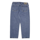WRANGLER Mens Regular Blue Denim Jeans Cotton Blend W34 L29 Classic Zip Closure