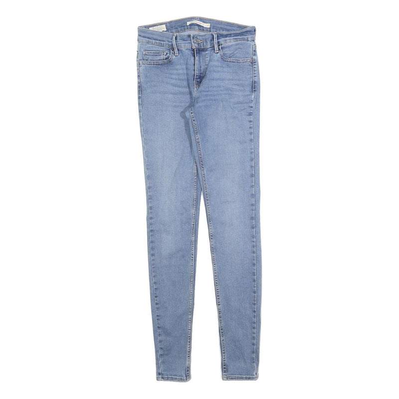 LEVI'S Womens Jeans Blue Slim Skinny Denim Light W27 L32 710 Cotton Blend Zip
