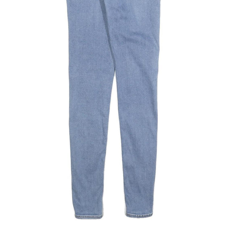 LEVI'S Womens Jeans Blue Slim Skinny Denim Light W27 L32 710 Cotton Blend Zip