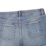 TOMMY HILFIGER Womens Denim Blue Casual Shorts L W36 Distressed Cut-Off