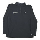 CARHARTT Mens Black 1/4 Zip XL Polyester Blend Sweatshirt Workwear Mechanical