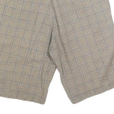 CARHARTT Mens Shorts Beige Checked Casual M W32 Cotton Blend Relaxed Fit