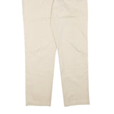 POLO RALPH LAUREN Womens Cotton Blend Beige Regular Straight Trousers W32 L31