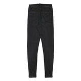 DIESEL Womens Black Slim Skinny Denim Jeans Cotton Blend W24 L28 Zip