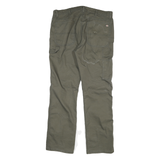 DICKIES Mens Cotton Blend Olive Regular Fit Straight Leg Trousers W36 L32