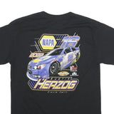 GILDAN Mens Black Austin Herzog Graphic T-Shirt M Short Sleeve Crew Neck Car