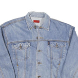 LEE COOPER Mens Blue Denim Jacket M Cotton Blend Button Closure Classic Fit